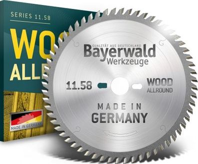 Bayerwald - HM Kreissägeblatt für Holz - Ø 260 mm x 2,5 mm x 30 mm | WZ negativ