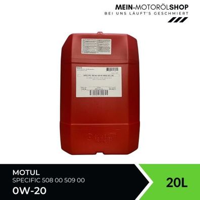 Motul Specific 508 00 - 509 00 0W-20 20 Liter