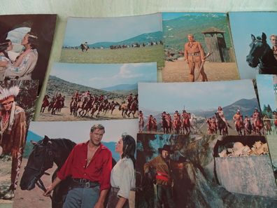 11 sehr alte Postkarten AK Karl May Schatz im Silbersee Winnetou