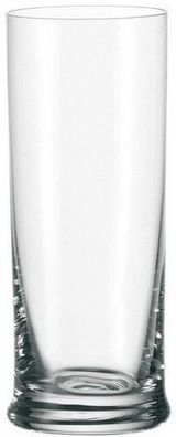 6x Leonardo Longdrinkbecher STONE Inhalt 0,4 l Glas, kleines Glas