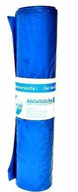 Abfallsack 120l T60 blau 700x1100 25Stk. = 1 Rolle