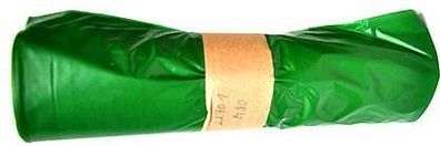 Abfallsack 70l, Abmessungen 575x1000mm, in der Farbe grün, 25 Stück auf der Rolle