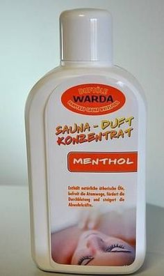Warda Aufguß Menthol 1l für die Sauna, Konzentrat, Saunaaufguss