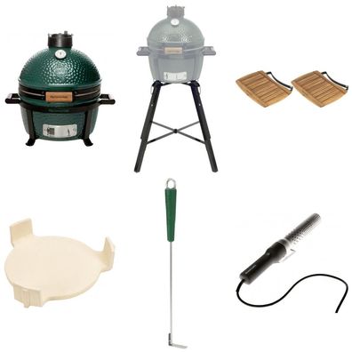 Big Green Egg MiniMax inkl. Carrier, Ascheschieber Looftlighter