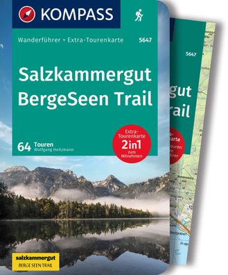 Kompass Wanderfuehrer 5647 Salzkammergut BergeSeen Trail, 61 Touren