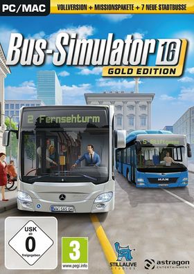 Bus-Simulator 16 Gold (PC, 2017, Nur der Steam Key Download Code) Keine DVD