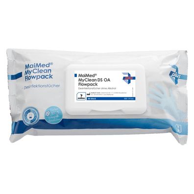 MaiMed® MyClean DS alkoholfrei Flowpack | Desinfektionstücher