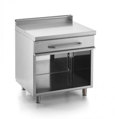 Arbeitselement Arbeitstisch offener Unterbau+ Schublade 800x700x850 Gastlando