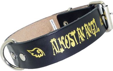 Almost an Angel- Leder Halsband Engel Hundehalsband