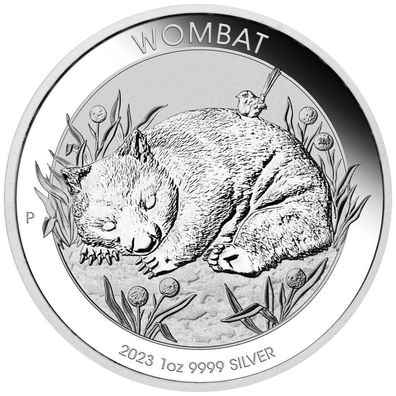 Perth Mint Australien Wombat 2023 1 oz 999 Silbermünze