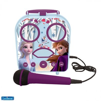 Karaoke tragbarer Koffer Bluetooth® Lautsprecher Disney Die Eiskönigin