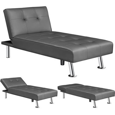 Couch Schlafsofa Klappbett Klappsofa neigbar 105°/140°/180°, 166,5x76,5 x40 cm