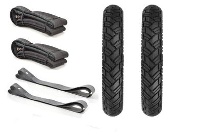 SET Roller Reifen 3,00x12 VRM094 + Schläuche u. Felgenbänder - Simson SR50, SR80