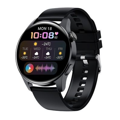 Sport-Smartwatch, Fitness-Tracker mit Herzfrequenzmesser, Blutdruckmesser, Pulsuhr, K