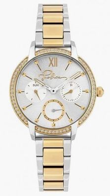 Police PL.16043BSTG/04M Uhr Armbanduhr Damen Edelstahl silber gold
