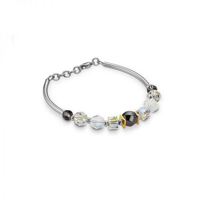 CEM ST8-002 Edelstahl Armband Swarovski Kristalle 19 + 2cm