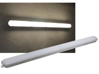 Wand-& Deckenleuchte "HP-50" IP65, 120cm# Achtung! Separates Sperrgut-Paket #48W, ...