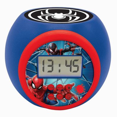 Spider-Man Projektions Wecker mit LED Farbwechsel und Timer-Funktion