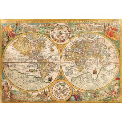 Clementoni Puzzle Antike Landkarte 2000 Teile Puzzle von miniHeld