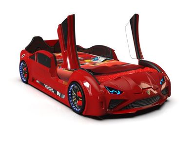 Autobett Lambo New Model RED mit Flügeltüren