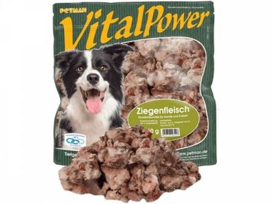 Petman Vital Power Ziegenfleisch Hundefutter 450 g (Inhalt Paket: 6 Stück)
