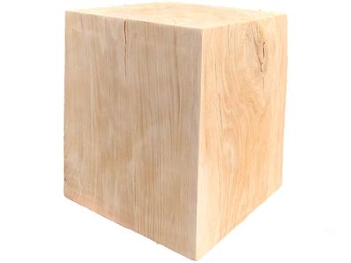 Holzblock Eiche 30x30x.. cm, Massiver Eichenblock, Holzdeko, Sitzhocker, Eichenwürfel