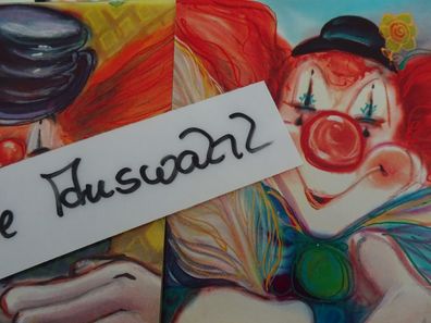 alte Postkarten AK dpu Germany Clown Harlekin Zirkus Spaß Humor gute Laune