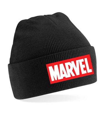 Blondie & Brownie Unisex Mütze Beanie Marvel Logo Captain America Hulk Thor Iron
