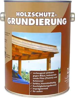 Wilckens 2,5l Holzgrundierung Farblos Tiefenschutz Holz Grundierung seidenglanz