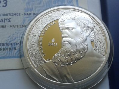 10 euro 2023 PP Griechenland Euclid 10 euro 2023 PP Griechenland Euklid, Silber