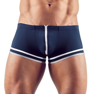 Herren Pants Blau Sexy Männer Unterhose mit Reißverschluss S, M, L, XL, XXL