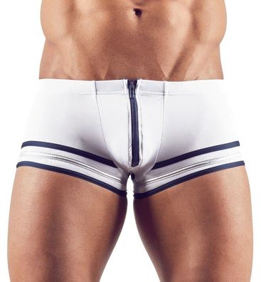 Herren Pants Weiß Sexy Männer Unterhose mit Reißverschluss S, M, L, XL, XXL