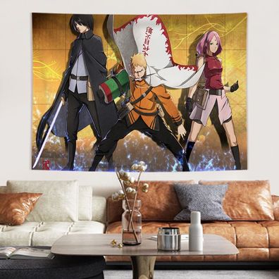 Anime Deidara Sasori Wandteppich Otsutsuki Tapestry Naruto Sasuke Hintergrund Tuch