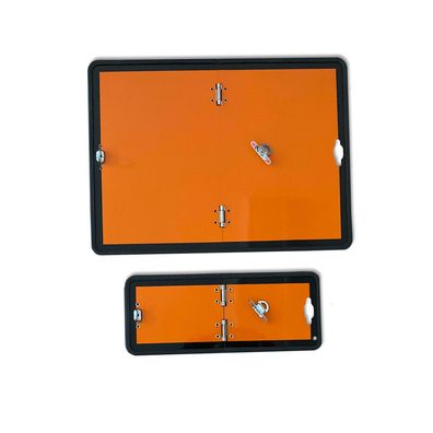 Set ADR Warntafel 400 x 300 + 300 x 120 mm klappbar Warnschild Gefahrgut Orange GGVS