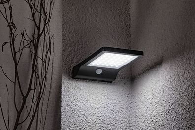 LED Solar Wandleuchte Fassadenleuchte für den Außenbereich mit Bewegungs-Sensor ...