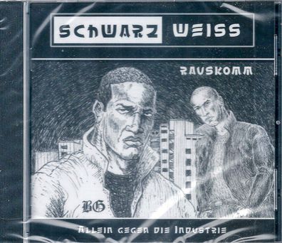 CD: Schwarzweiß - Rauskomm - Allein gegen die Industrie (2004) BG Records