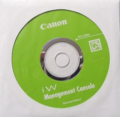 CANON iW Management Console Software CD-ROM Italian German FK2-9293