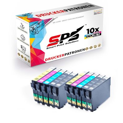 10er Multipack Set kompatibel für Epson Stylus DX6050 (C11C657022) Druckerpatronen...