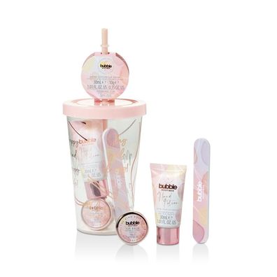 The Kind Edit Co. Bubble Boutique Travel Cup Gift Set 30ml Hand Lotion