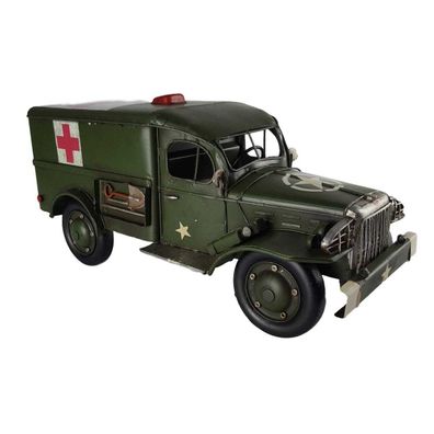 vianmo Blechmodell Blechauto Modellauto Militär-Krankenwagen