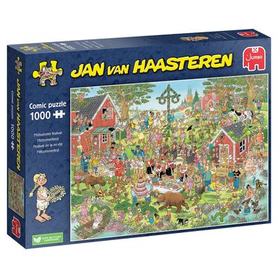 Jumbo Spiele 1110100029 Jan van Haasteren Mittsommerfest 1000 Teile Puzzle