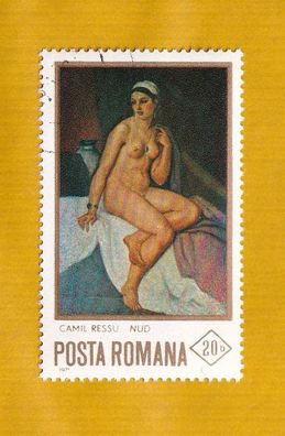 Rumänien - Motiv - Gemälde - Erotik- Mädels- - gestempelt