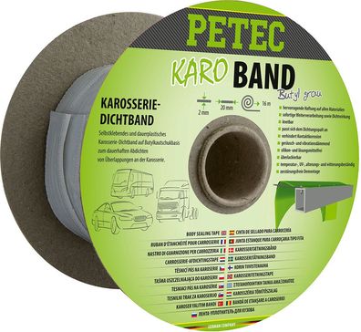 Karo-Band, Karosseriedichtband Butyl, flach