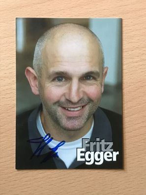 Fritz Egger Autogrammkarte orig signiert Schauspieler COMEDY TV #6020