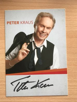 Peter Kraus Autogrammkarte orig signiert MUSIK TV #5994