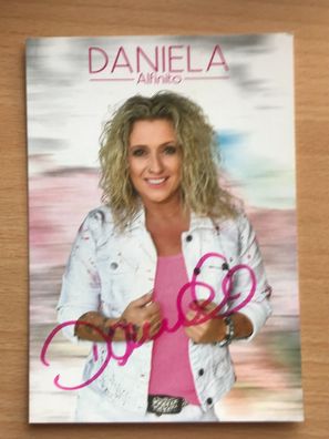Daniela Alfinito Autogrammkarte orig signiert MUSIK TV #5972