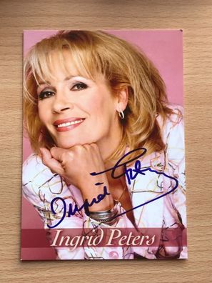 Ingrid Peters Autogrammkarte orig signiert MUSIK TV #5989