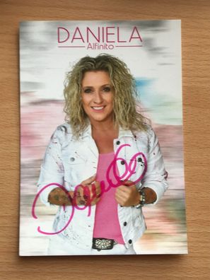 Daniela Alfinito Autogrammkarte orig signiert MUSIK TV #5986