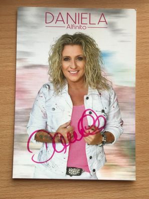 Daniela Alfinito Autogrammkarte orig signiert MUSIK TV #5966