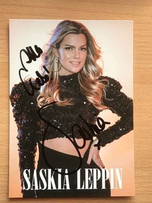 Saskia Leppin Autogrammkarte orig signiert MUSIK TV #5968